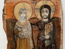 ﻿“Il Cristo e l’abate Mena” (detta anche “Icona dell’amicizia), icona copta del VII sec, Museo del Louvre - Parigi