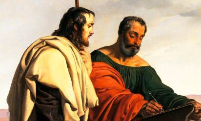 ﻿Francesco Hayez “Gli apostoli Giacomo e Filippo in viaggio per le loro predicazioni” 1827, collezione privata - Torino