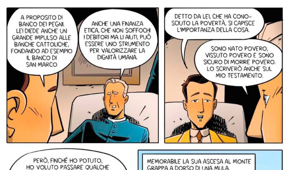 La vita di papa Sarto raccontata attraverso un fumetto