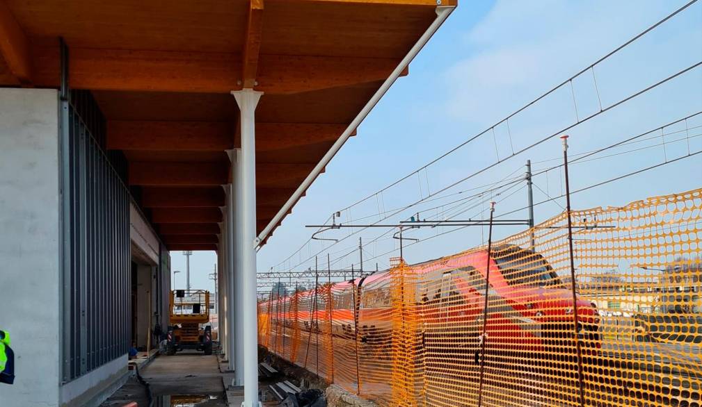 Lavori per la nuova stazione ferroviaria di San Donà