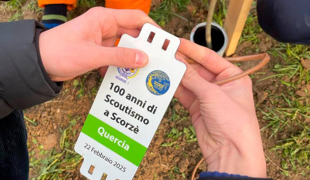 Gli scout di Scorzè piantano cento alberi per celebrare cento anni di presenza