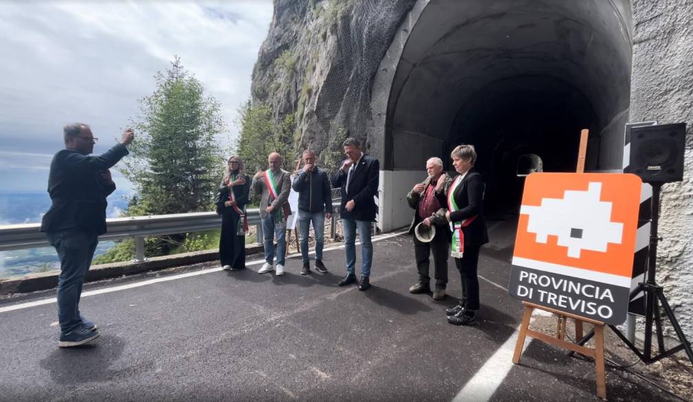 Inaugurata sul Grappa la strada delle gallerie