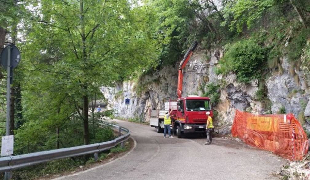 Monte Grappa: intervento di sistemazione per la strada General Giardino, che dal 23 maggio è chiusa