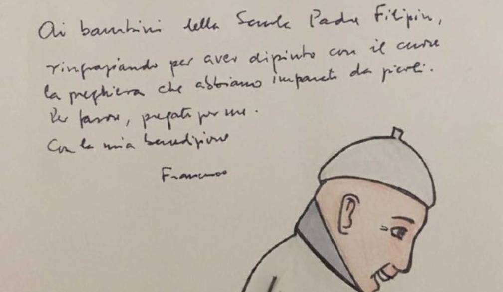 Il Papa scrive ai ragazzi delle medie dell'Istituto Filippin: &quot;Pregate per me&quot;