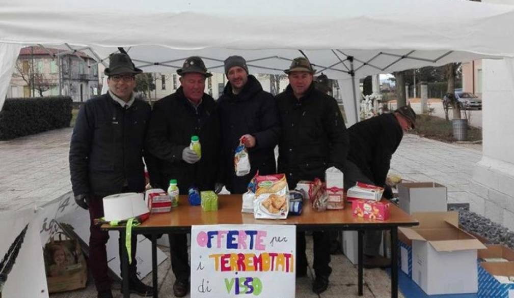 Raccolta di generi alimentari per i terremotati a Salgareda e a Campobernardo