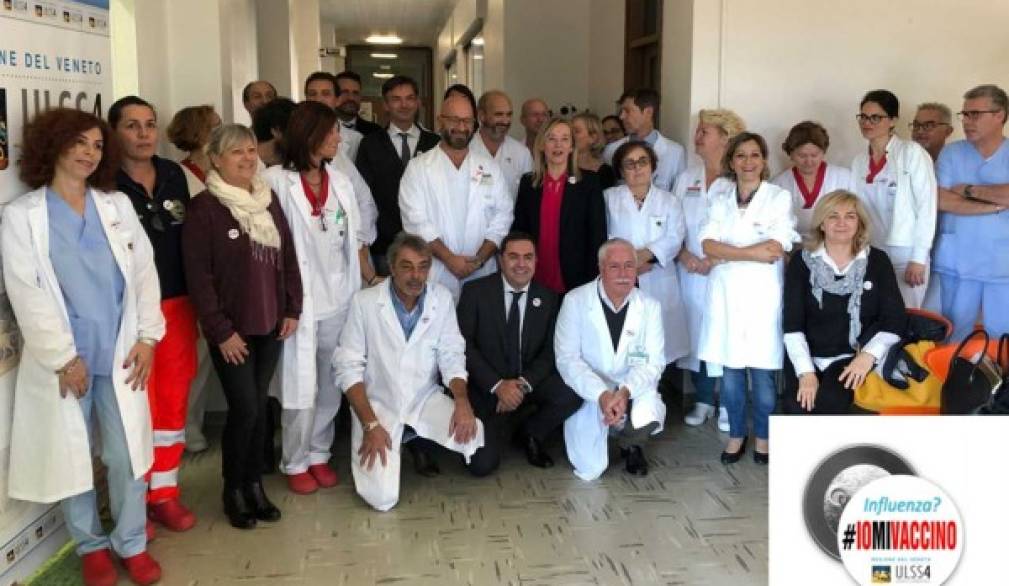 Medici e infermieri dell'Ulss 4 testimonial del vaccino anti-influenzale