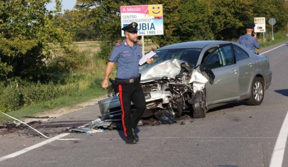 Tragica impennata del numero di incidenti stradali nel Trevigiano durante l'estate