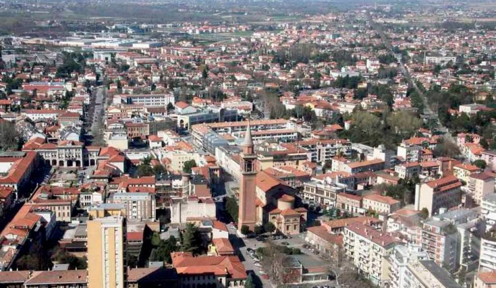 Veduta aerea di San Donà (foto carlo Bazan)