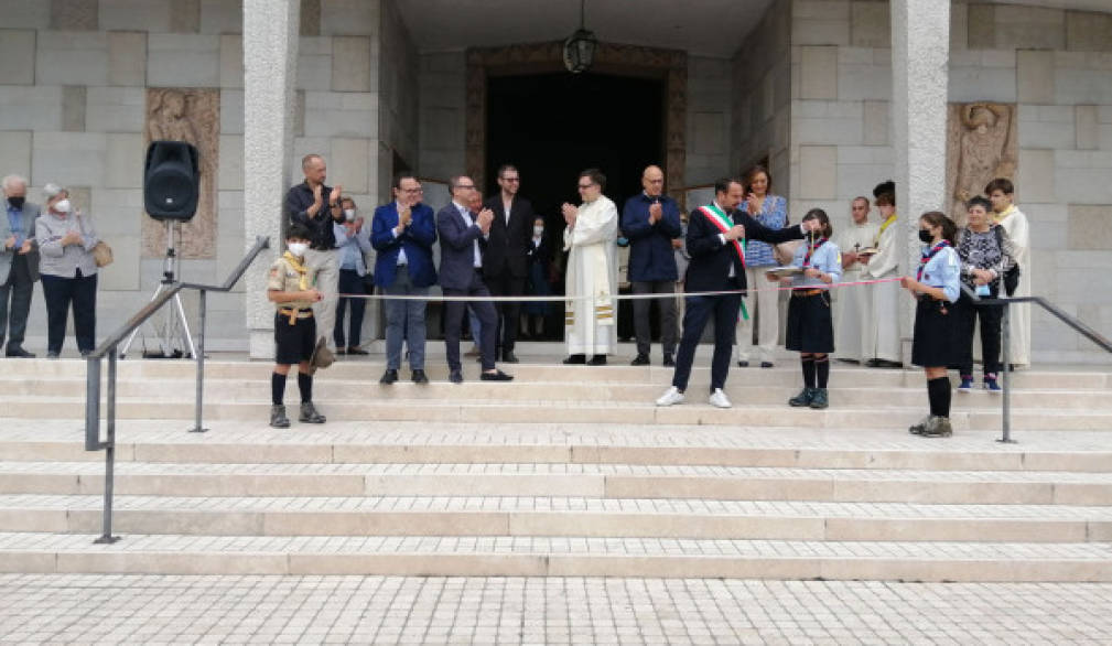 A Treviso inaugurato il nuovo sagrato della chiesa di Sacro Cuore