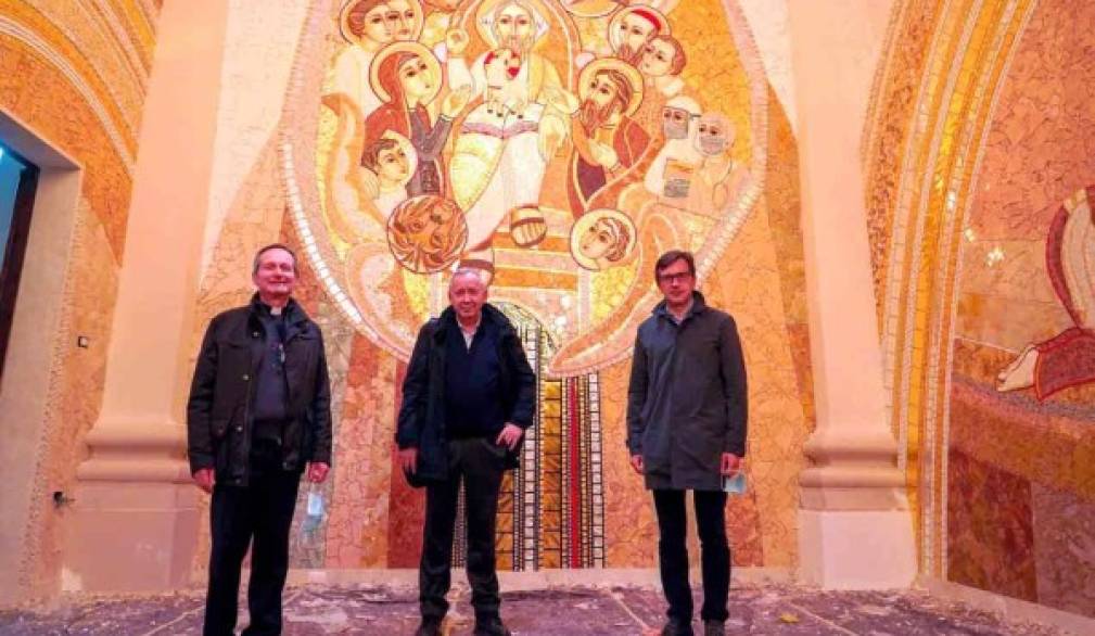 Duomo di San Donà, svelato il mosaico di padre Rupnik