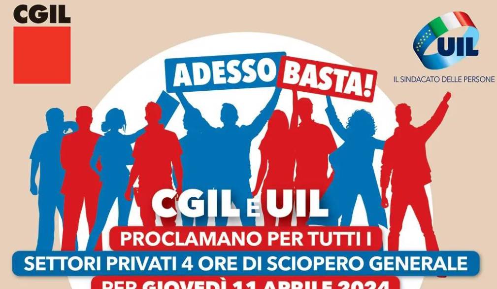 Venerdì 29 novembre lo sciopero generale indetto da Cgil e Uil anche a Treviso