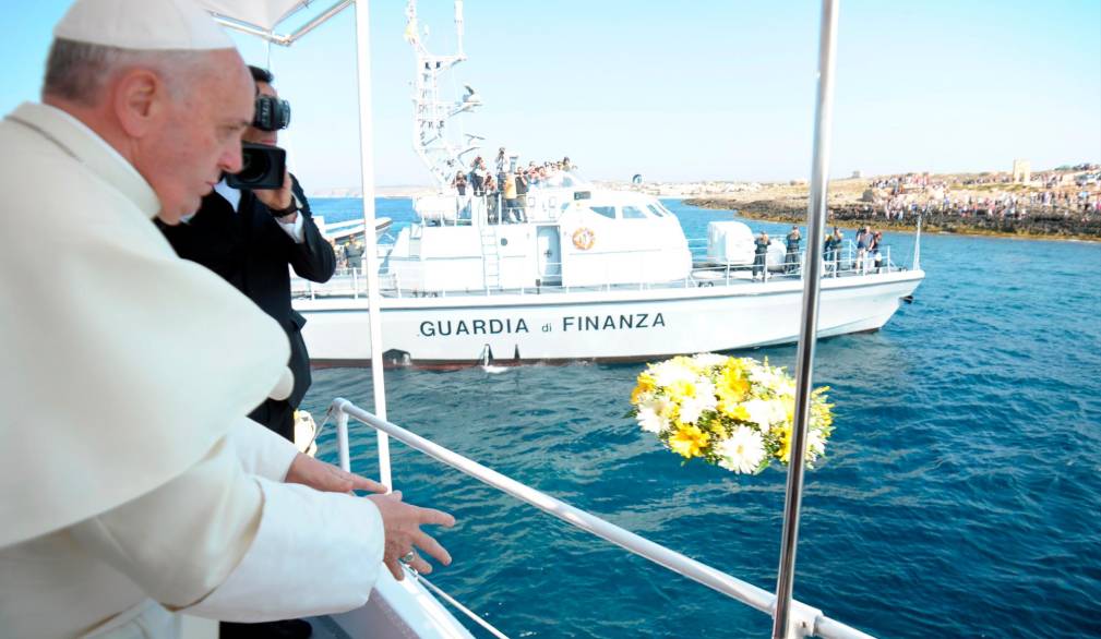 Papa Francesco a Lampedusa l’8 luglio 2023 - Foto Siciliani Gennari /Sir