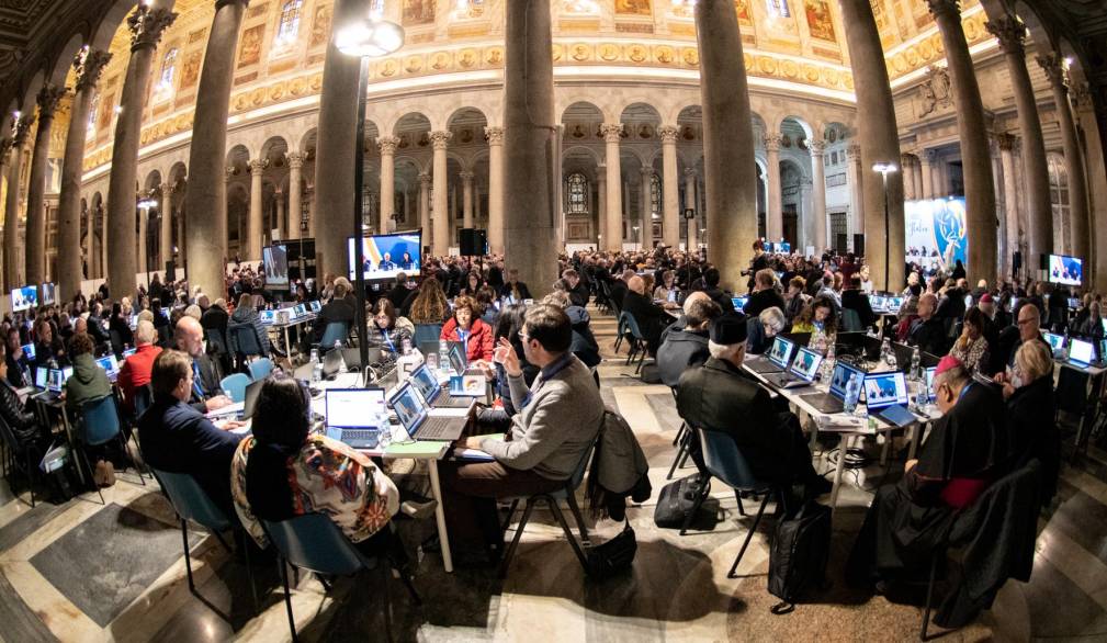 Roma, 15 novembre 2024: prima Assemblea sinodale delle Chiese in Italia nella Basilica di San Paolo fuori le mura - inizio lavori