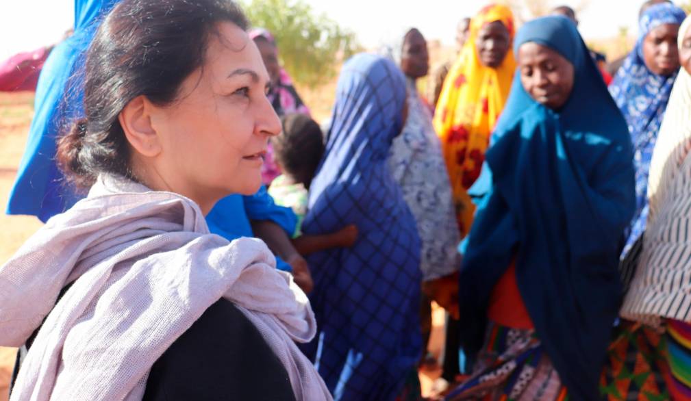 Reena Ghelani durante un viaggio in Niger. Credit Ocha Niger