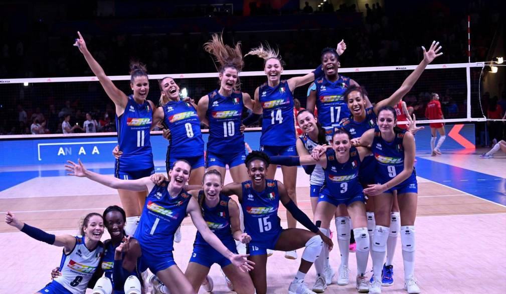 La nazionale azzurra femminile, vincitrice della Volleyball Nations League