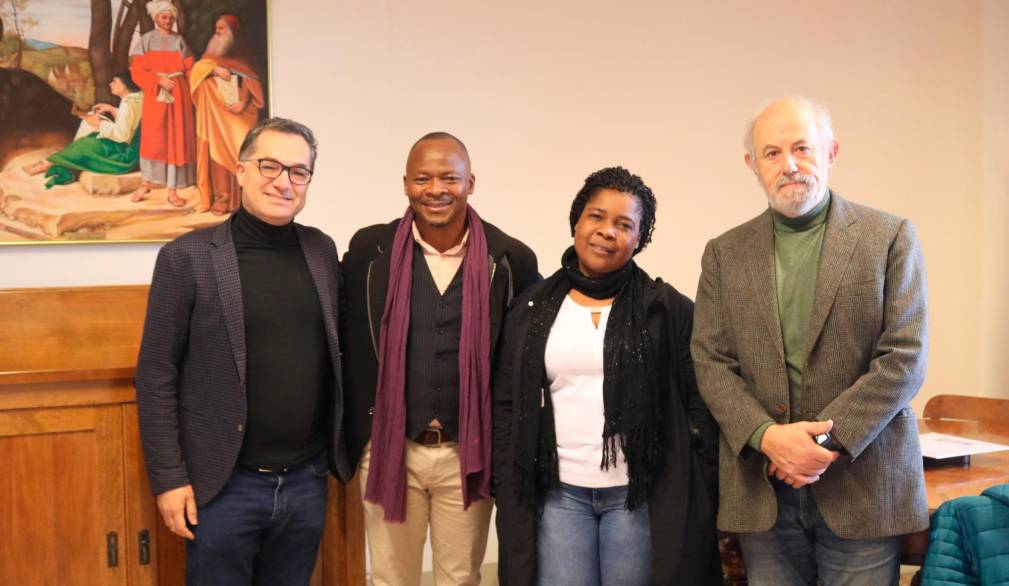 L’incontro tra il Direttore del dipartimento Musica, arte, giornalismo e danza dell’Università UEM di Maputo, Mozambico - Foto: Conservatorio Steffani