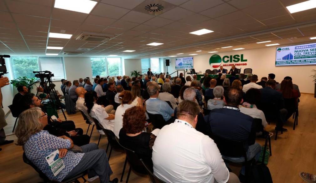 La sede della Cisl trevigiana intitolata a Giuseppe Corazzin