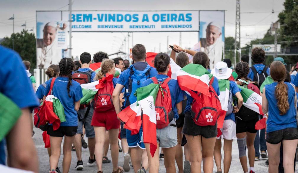 Gmg, il fiume di giovani diretto alla festa degli italiani (foto Sir/Siciliani Gennari)