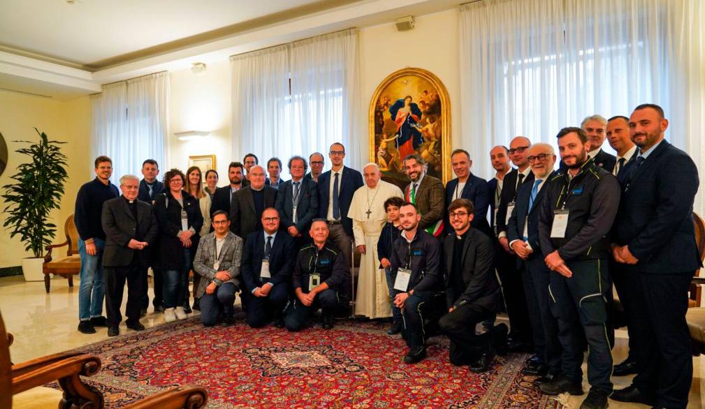 La delegazione in udienza dal Papa