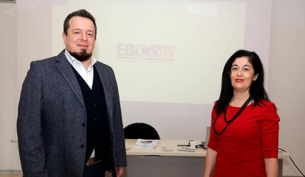 Adriano Bordignon, presidente Ebicom, Patrizia Manca, vicepresidente