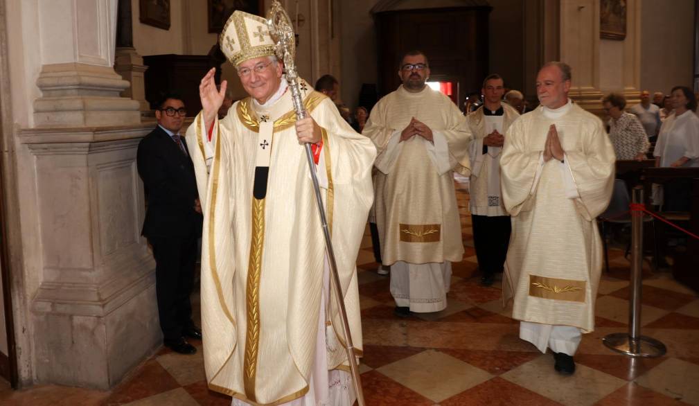 Peregrinatio corporis di san Pio X: messa con patriarca di Venezia Francesco Moraglia, in Cattedrale