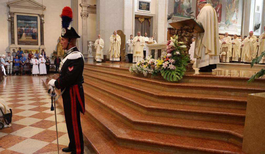 Peregrinatio corporis di san Pio X: messa con patriarca di Venezia Francesco Moraglia, in Cattedrale