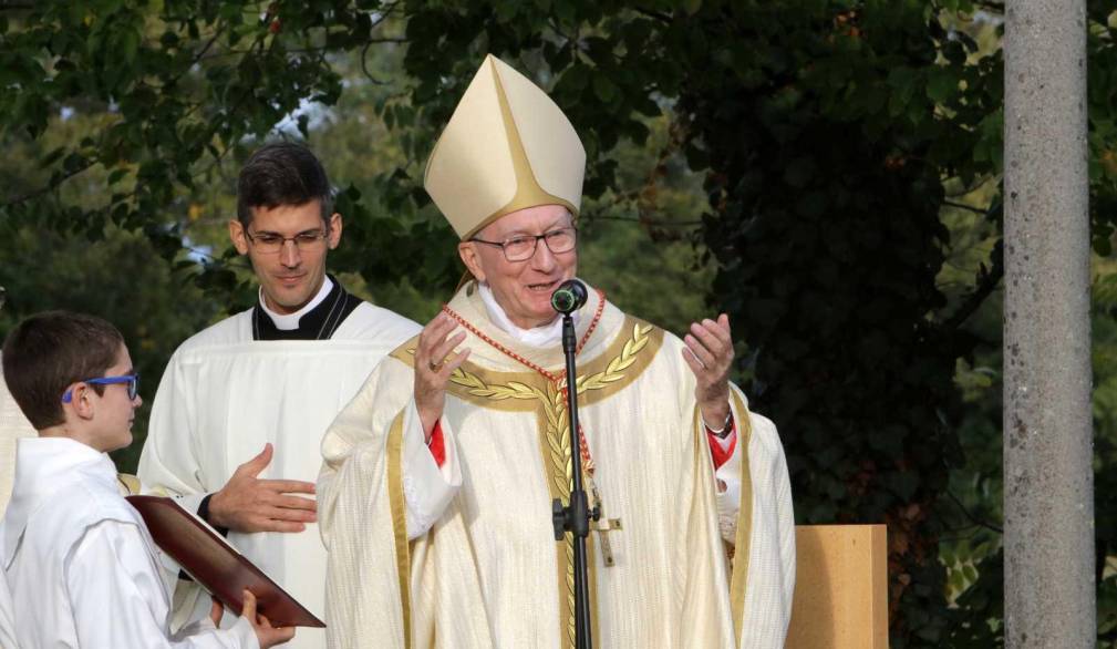 Il cardinale Pietro Parolin durante l’omelia