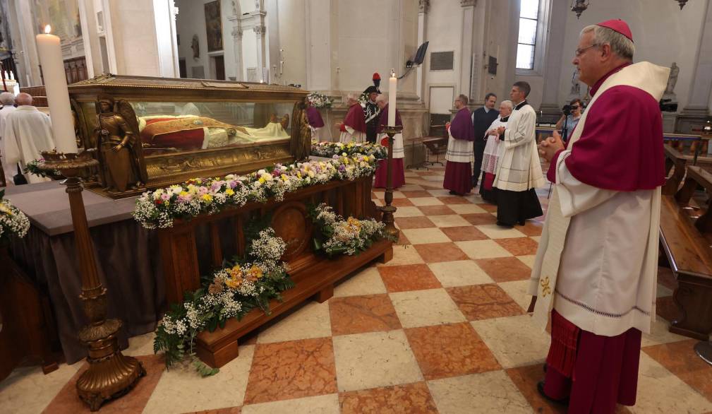 San Pio X, l'accoglienza del Vescovo di Treviso nel pomeriggio