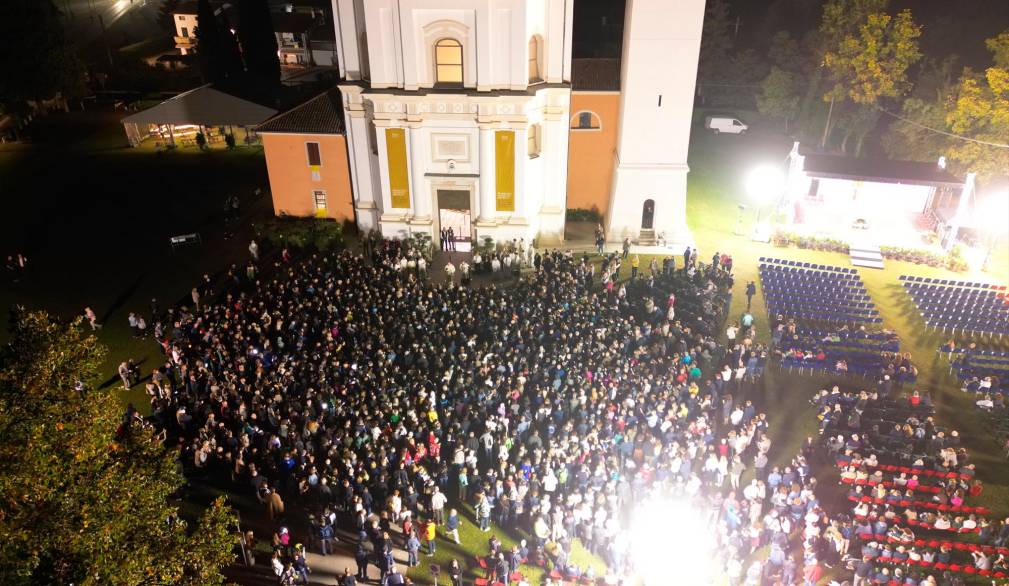 Pellegrinaggio alle Cendrole dall’alto - Foto fondazione Sarto