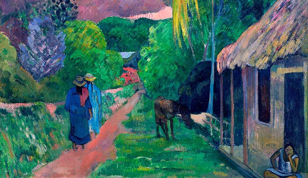 ﻿Paul Gauguin, Strada a Tahiti, 1891. Toledo Museum of Art