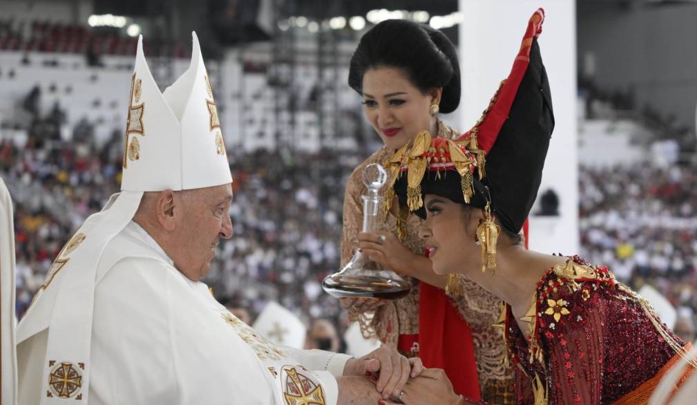 Alcune immagini della visita di papa Francesco in Indonesia