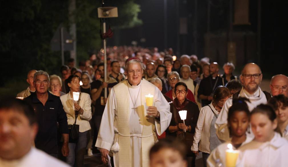 agenzia foto film riese peregrinatio corporis san pio x processione e preghira santuaria delle cendrole