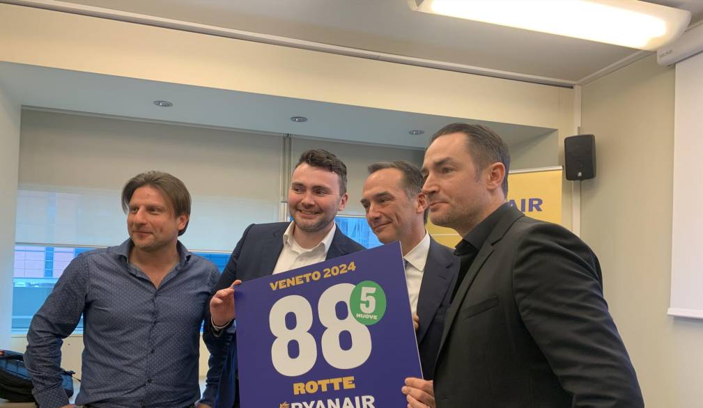 Ryanair: il piano per l’estate, con 88 rotte in Veneto. Polemica con Venezia, più spazio a Treviso