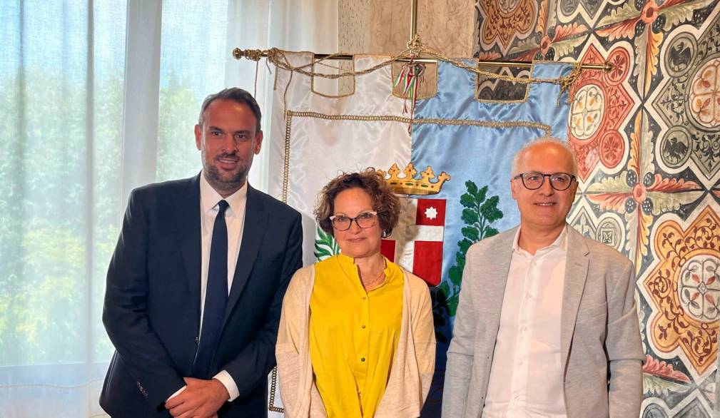 I firmatari dell’accordo: Mario Conte, Tiziana Lippiello e Luigi Vallero (foto Ca’ Foscari)