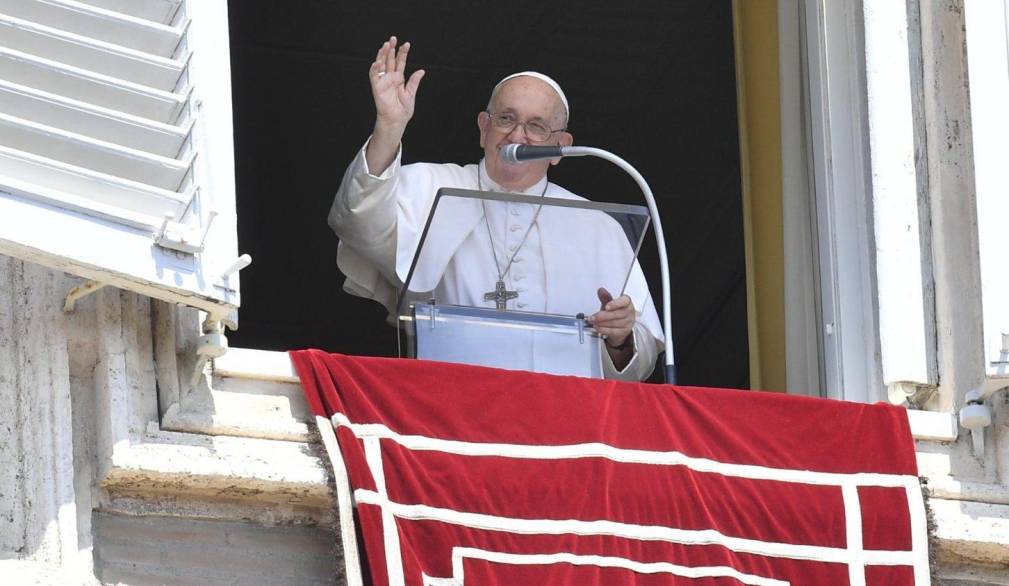 Papa Francesco durante l’Angelus