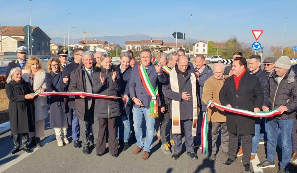 Inaugurata la nuova rotatoria di Castelfranco Veneto