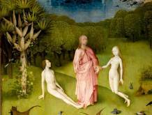 Hieronymus Bosch “Il giardino dell’Eden”, pannello di sinistra del “Trittico delle delizie” - 1480-1490 circa, Museo del Prado - Madrid