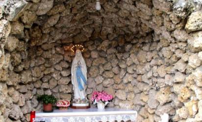 Ospedaletto, trafugata la statua della Madonna di Lourdes