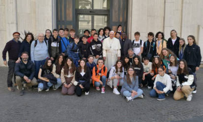 I ragazzi di Maserada all'incontro con il Papa