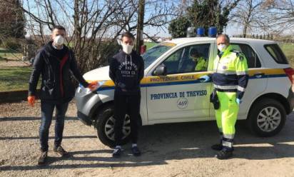 Albaredo: una donazione alla Protezione civile di Vedelago da giovani e parrocchia