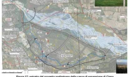 Casse di laminazione di Ciano, la Regione scrive al Governo: intendete procedere?