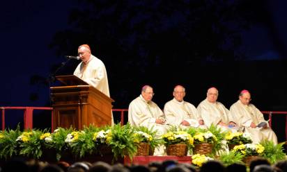 Il cardinale Parolin alle Cendrole il 23 agosto 2014 - Foto: Zamprogna/La vita del popolo