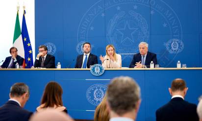 Conferenza stampa dopo il Cdm - Foto Presidenza del Consiglio dei Ministri