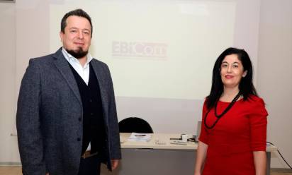 Adriano Bordignon, presidente Ebicom, Patrizia Manca, vicepresidente