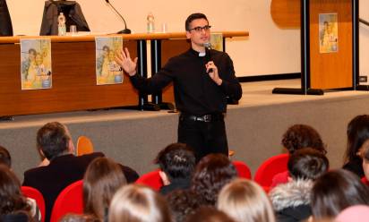 Il momento di incontro con gli studenti