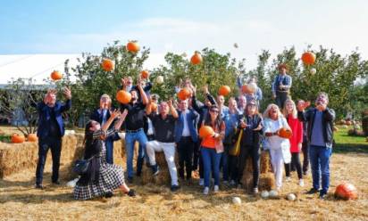 Nel Villaggio di Zucche di Nonno Andrea, divertimento semplice