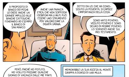 La vita di papa Sarto raccontata attraverso un fumetto