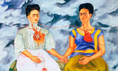 Frida Kahlo, Le due Frida, 1939, Museo d’arte moderna, Città del Messico