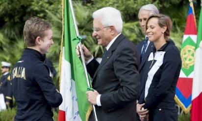 Rio 2016, le &quot;nostre&quot; Bebe e Federica portano il tricolore a Mattarella