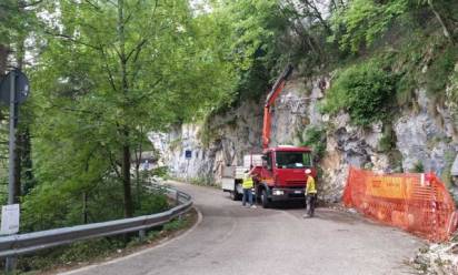 Monte Grappa: intervento di sistemazione per la strada General Giardino, che dal 23 maggio è chiusa